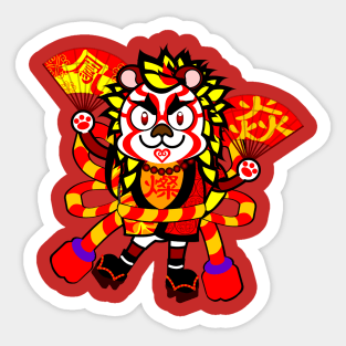 SUMMER PRIDE FESTIVAL: KABUKI BEAR Sticker